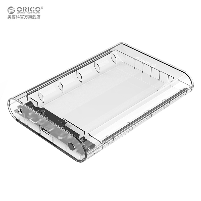 (image for) حافظة هارد خارجي Orico 3139U3 3.5 inch Transparent USB3.0 External Hard Drive Enclosure