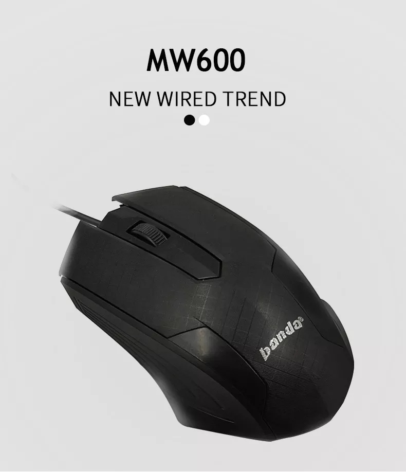 (image for) ماوس سلكي من باندا Banda MW600 Wired Mouse - Black