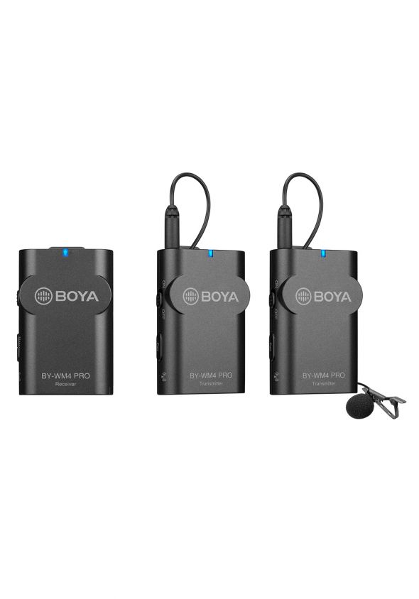 (image for) منظومة مايكروفون ثنائية لاسلكية Boya BY-WM4 PRO-K2 Wireless Microphone System