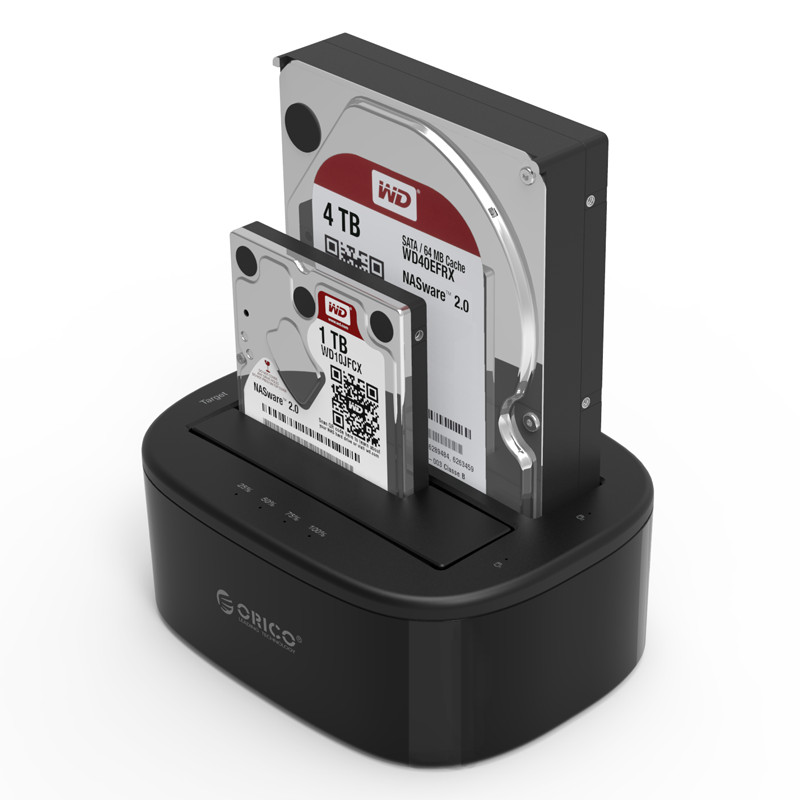 (image for) ستاند راك Orico 6228US3 2.5 / 3.5 inch 2 Bay USB3.0 1 to 1 Clone Hard Drive Dock