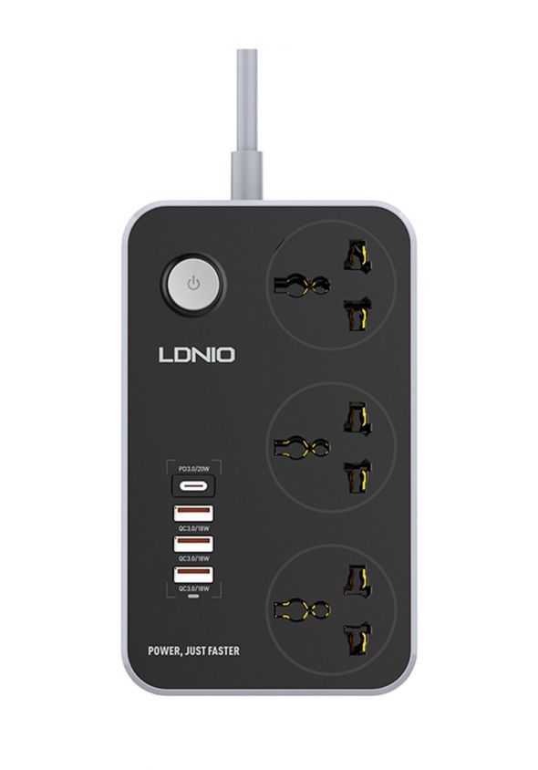 (image for) موصل كهربائي وشاحن من لدنيو - Ldnio SC3412 Socket
