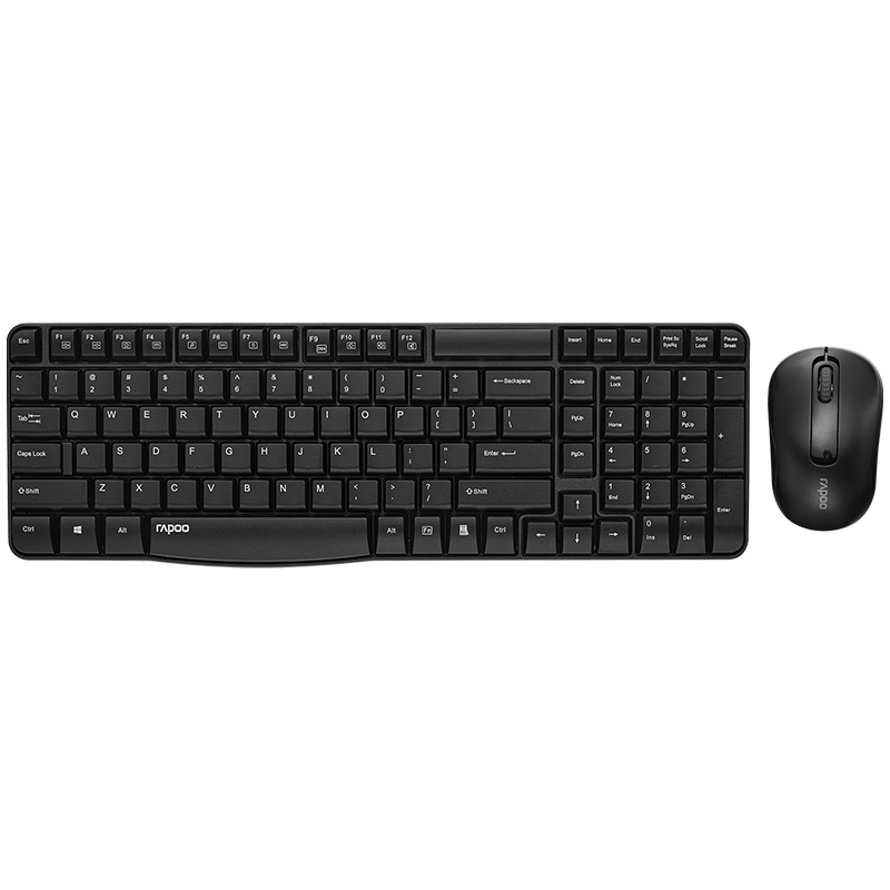 (image for) Rapoo X1800S Wireless Mouse and Keyboard Combo - Black كيبورد وماوس