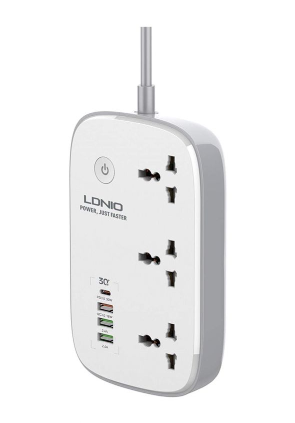 (image for) موصل كهربائي من لدنيو LDNIO SCW3451 WIFI Smart Universal Power Socket Wireless smart wifi strip power socket with USB