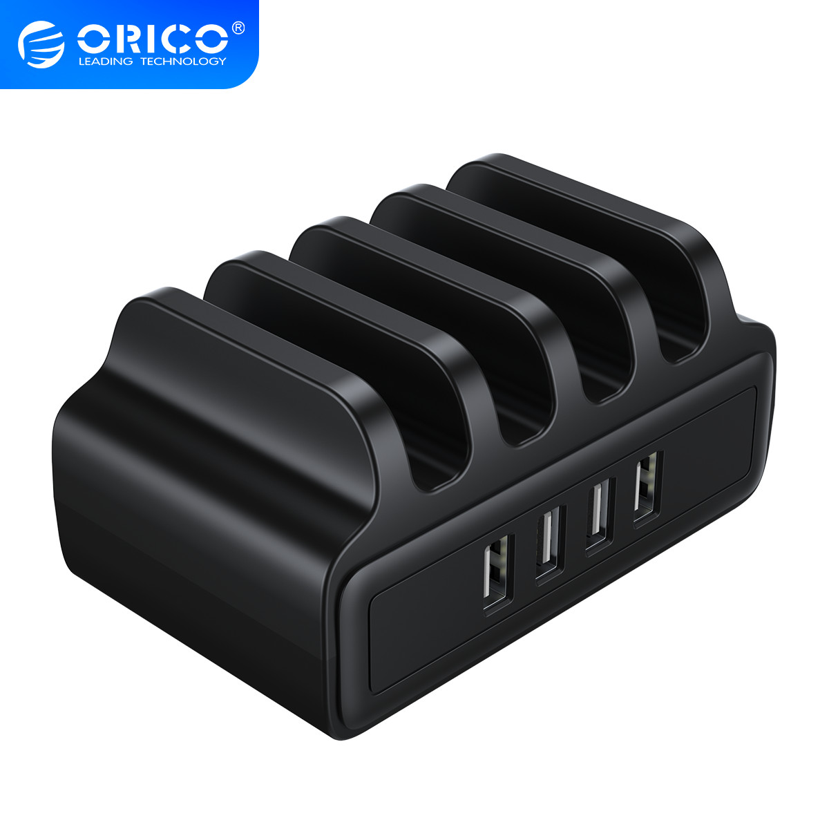 (image for) رأس شاحنة متعددة المنافذ Orico DUK-4P USB Charger Desktop Charging Station
