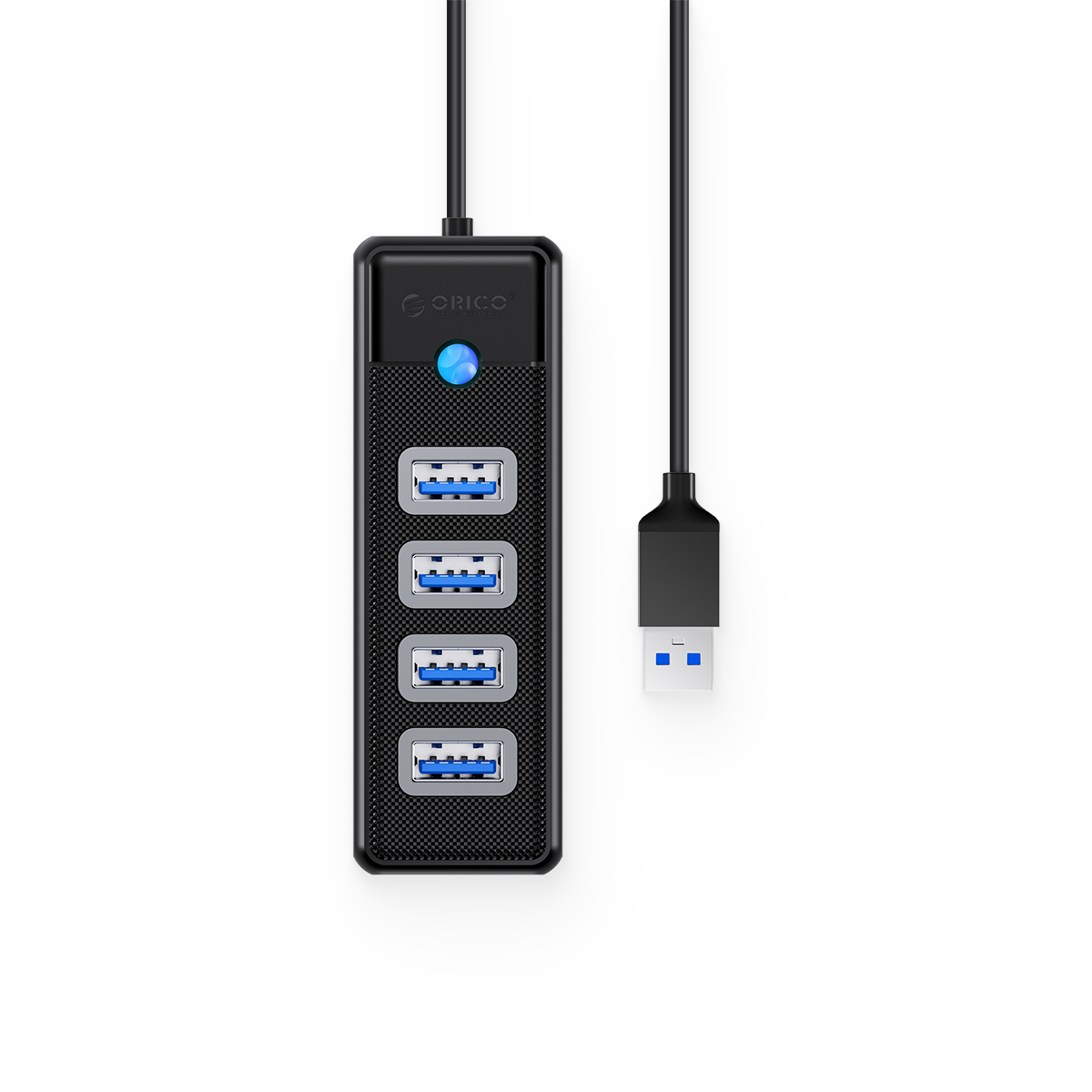 (image for) Orico PW4U-U3 موزع متعدد المنافذ يحتوي على 4 منافذ USP وتحويلته USP