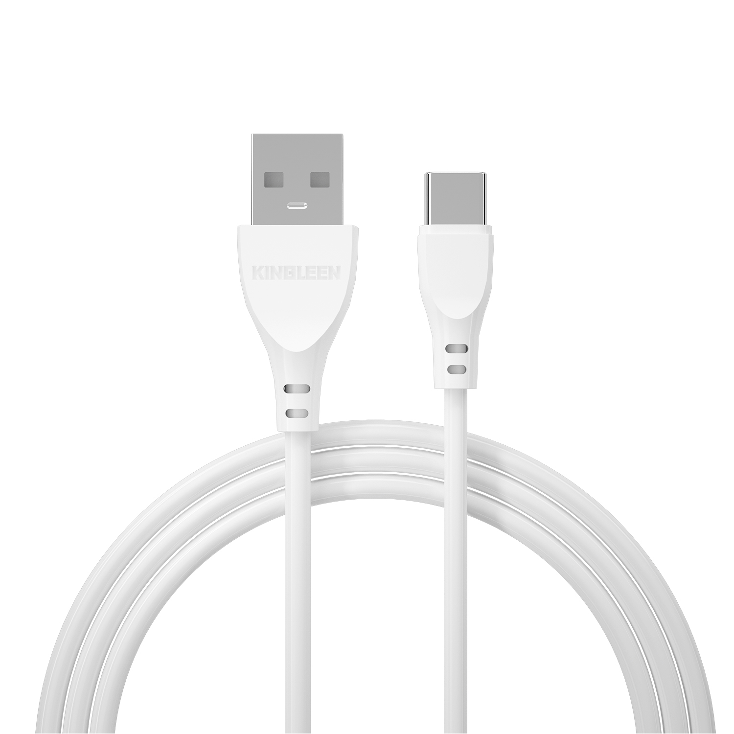 (image for) كابل شحن 1 متر من كينجلين Kingleen K29S USB Type-C 5A Fast Charging Cable-White